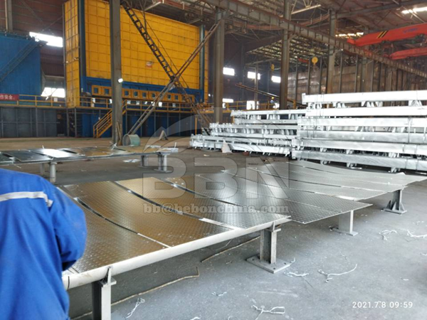1156 Tons SS400 Checkered Plates fabrication products to Vietnam