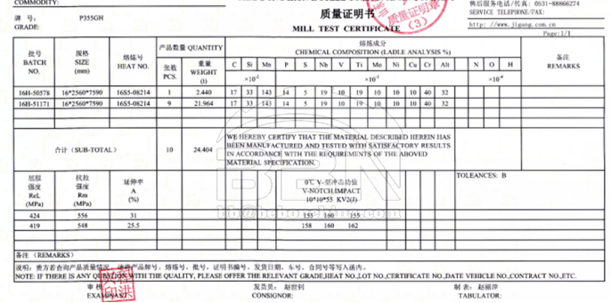 P355GH Steel plate