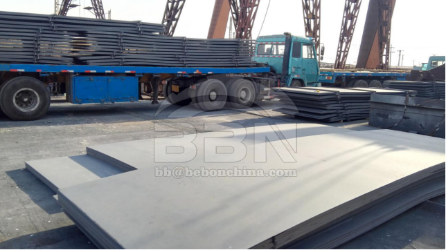 3584 tons ABS-A ship building steel plate to ISOICO shipyard in Iran