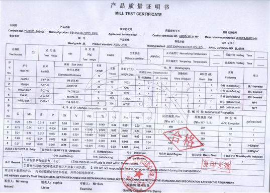 3200 tons A106B seamless steel pipe to Thailand 2015