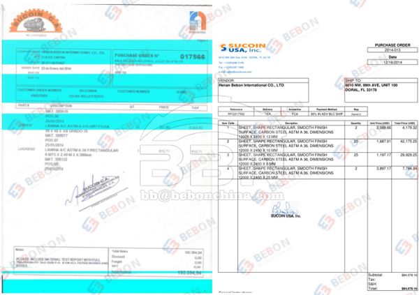 A36 Plates For Venezuela Sucoin Gas Tank Project