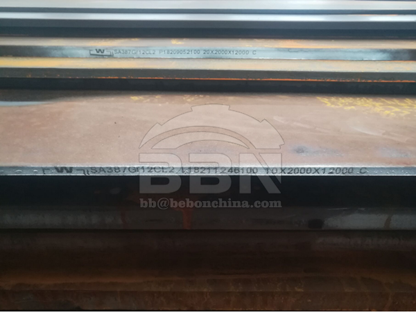 SA387Gr12Cl2 and SA387Gr11Cl2 steel plates