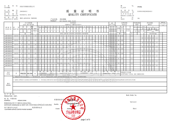 S960QL Machining Steel Parts