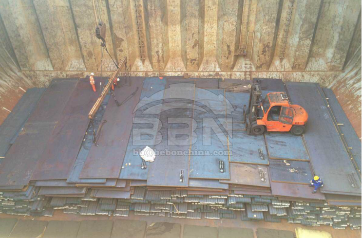4262 tons ABS-AH36 ship building steel plate to Damman Shipyard in Saudi Arabia