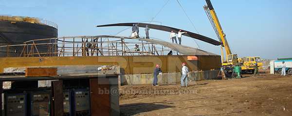 2650 tons A537CL1 Steel Plates for Egypt ECHEM Petrochemical tank project