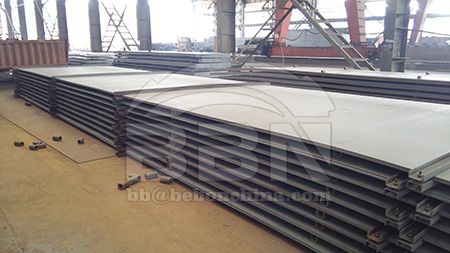 Hot rolled carbon steel plate ST37 for structural applications