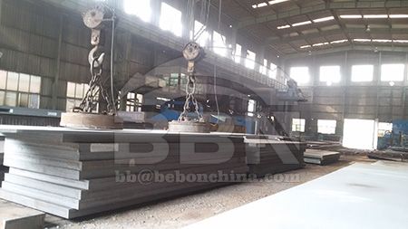 Hydropower steel S550Q-Z35 composition and properties