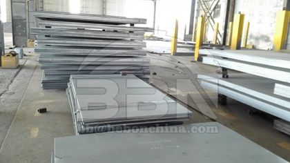 The strict quality control of BBN EN standard S235JR steel plate processing