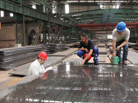 The medium and heavy plates price in Tianjin market