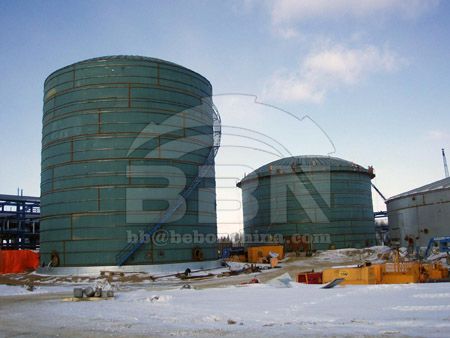 Prefabrication requirements for roof and bottom plates of large vertical storage tank