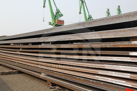 Atmospheric corrosion resistant EN S355J2WP steel plate