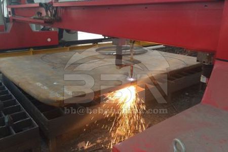 What should be paid attention to 300mm thick Q345D steel plate cutting