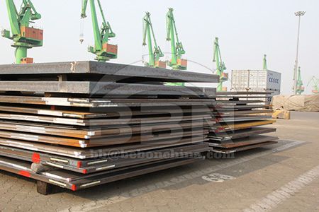 Atmospheric corrosion resistant Q420qDNH bridge steel plate