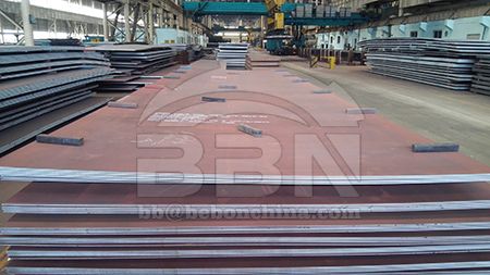 Composition and property differences between S355J2W and S355J2WP steel plates