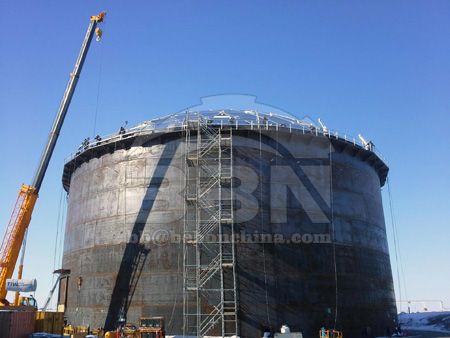 Type selection of large storage tank foundation