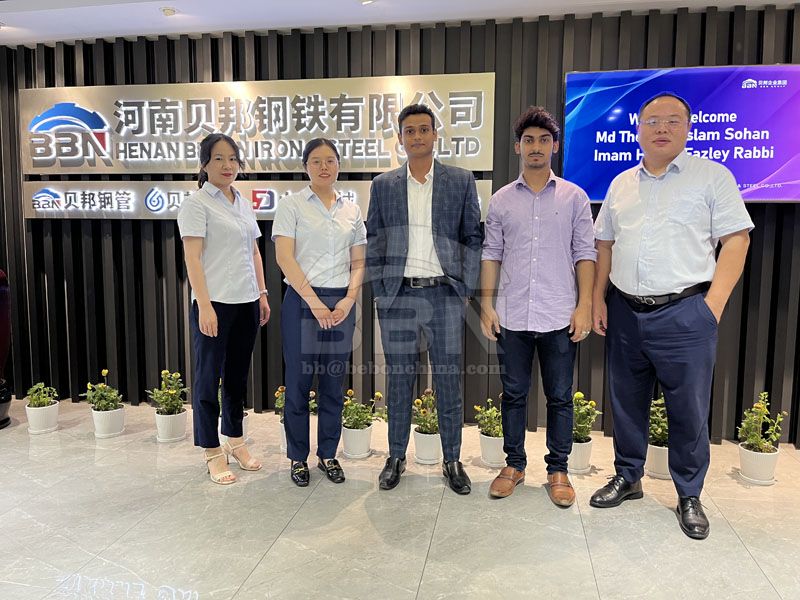 Bangladesh customer visited for P355GH steel plates