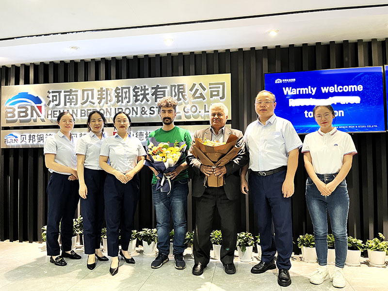 Iran customers visited BBN steel for 30CrMo Alloy steel coil