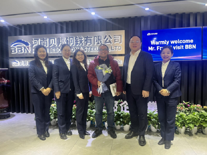 Indonesia new customers visit BBN Steel