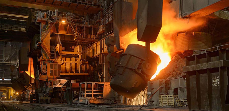 Iran-copper alloy casting housing semi bush and forged block for ladle arm