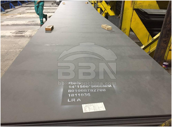 LR A shipbuilding steel plates