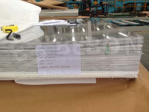 pre-packaging state of the stainless steel