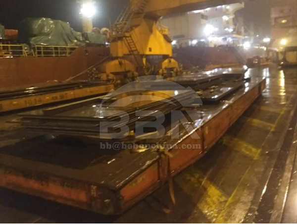 6500 tons SS400 mild steel plates export to South Africa