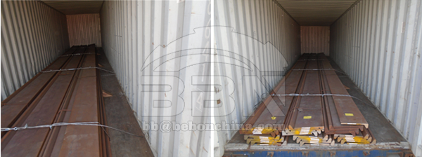 4500 tons shipbuilding material Bulb flat and angle bar from Colombo Dockyard PLC in 2012.