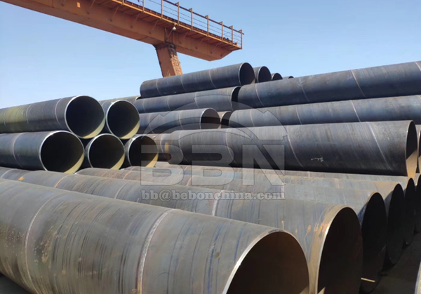 400 tons Q355B SAWH pile pipes to Uruguay