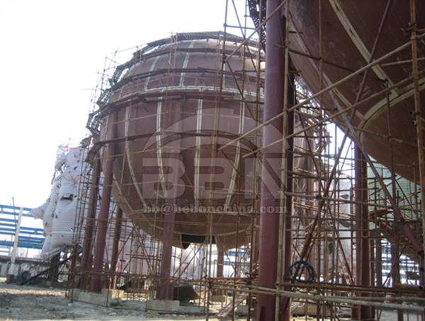 2700 tons SA204Gr.B Spherical tank plates for Nigeria