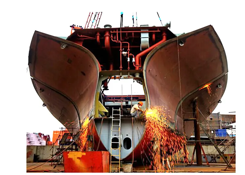 1653 tons CCS-AH36 ship building steel plate to Guyana
