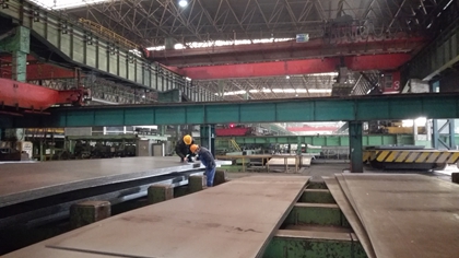 ASTM A633 Gr.E steel plates are applied in large marine structures