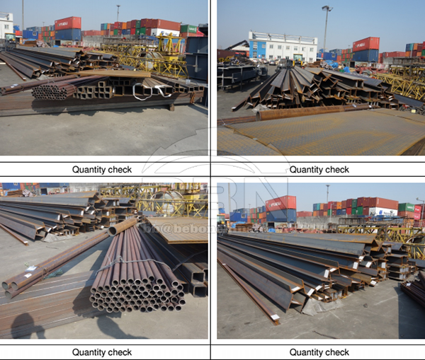 SGS Inspection Report of angle steel, channel steel, steel pipe and so on steel products